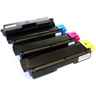 Картридж тонера Kyocera TK580 Замена для принтеров Kyocera FS5105DN 5205DN Высокий ресурс печати Черный Голубой Пурпурный Желтый